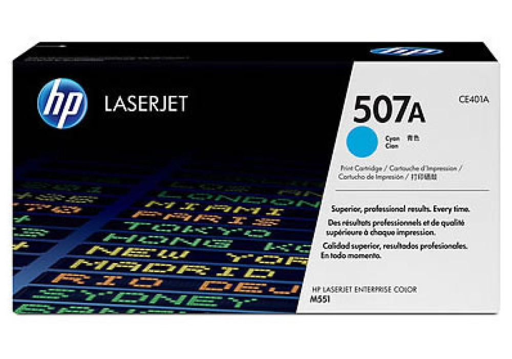 HP Toner Cartridge - 507A - Cyan