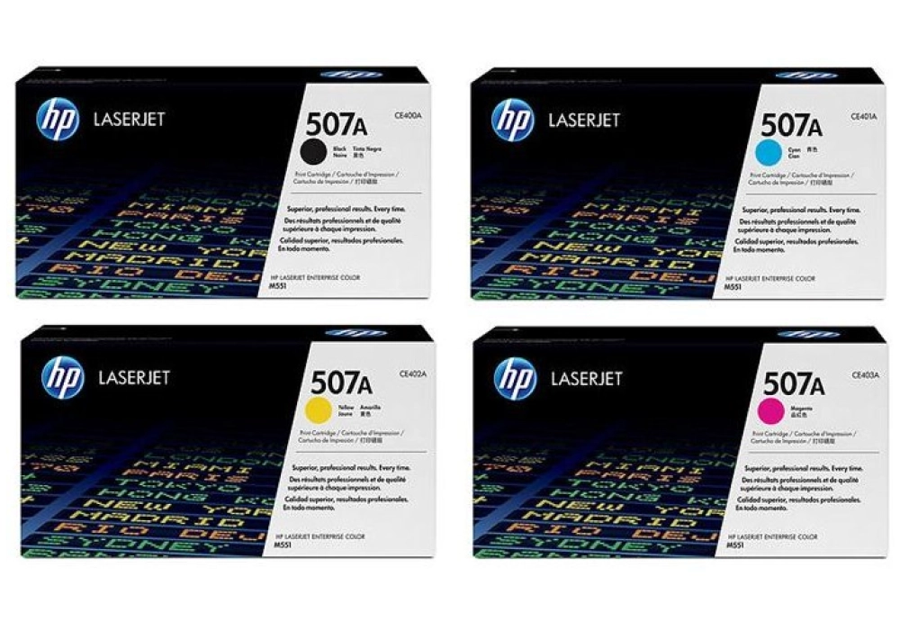 HP Toner Cartridge - 507A - Rainbow kit