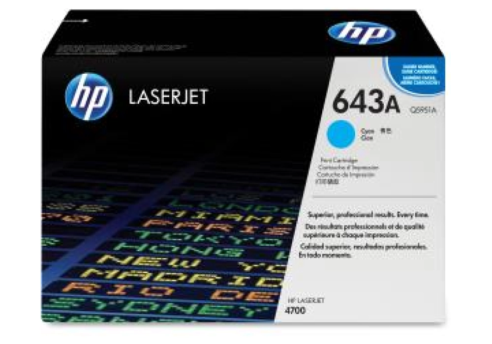 HP Toner Cartridge - 643A - Cyan