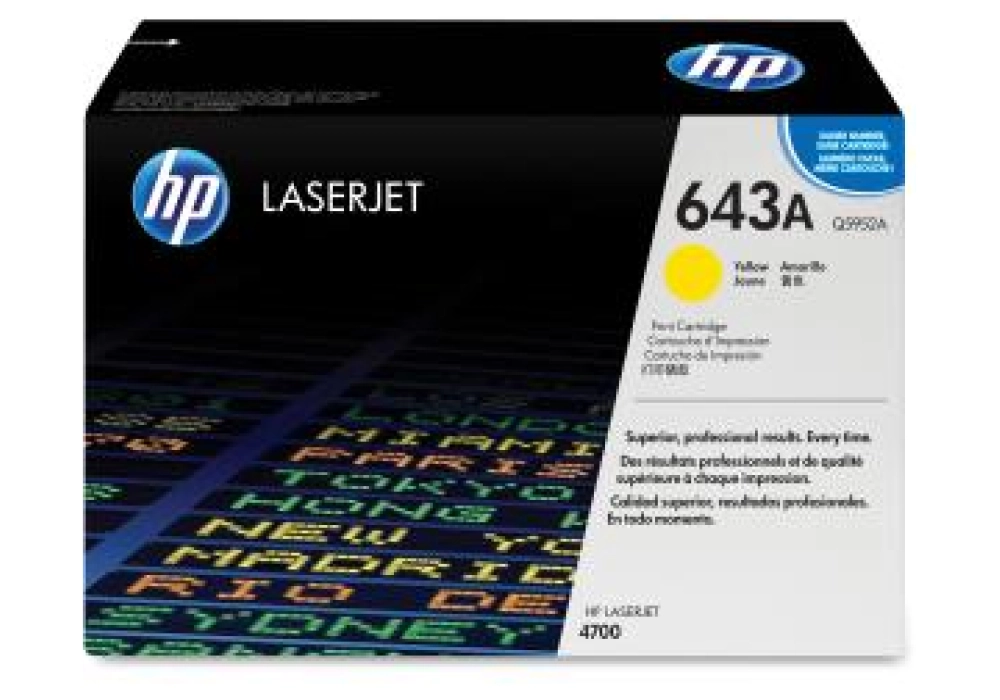 HP Toner Cartridge - 643A - Yellow