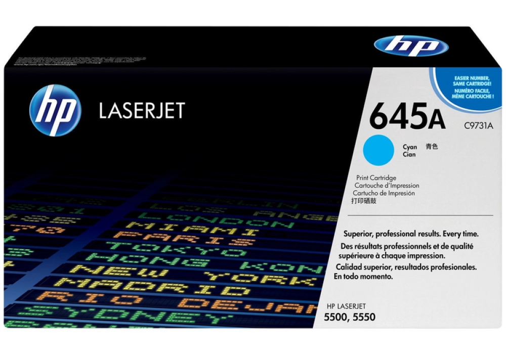 HP Toner Cartridge - 645A - Cyan