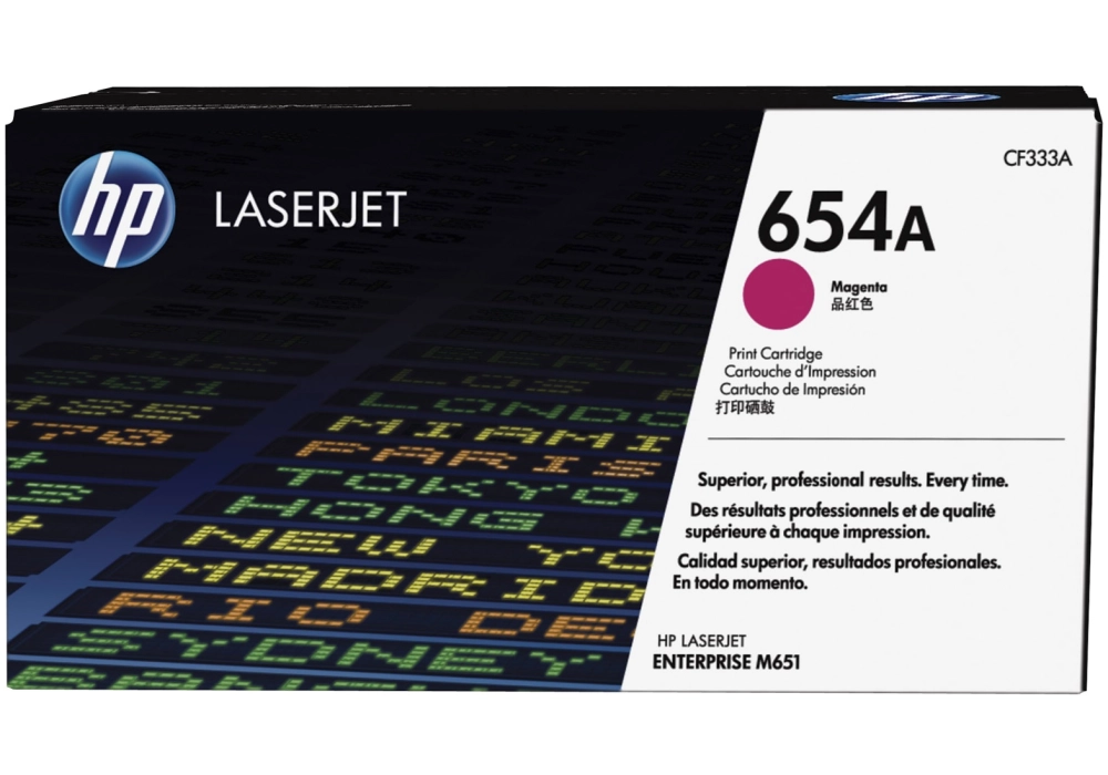 HP Toner Cartridge - 654A - Magenta