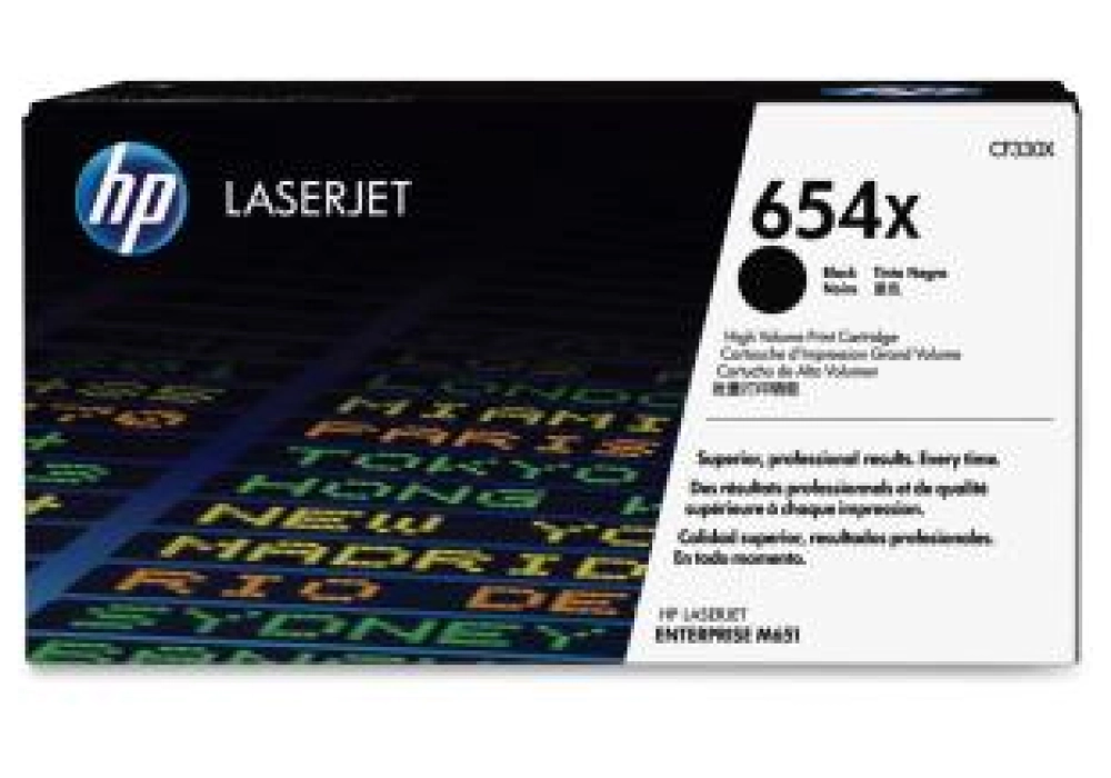 HP Toner Cartridge - 654X - Black