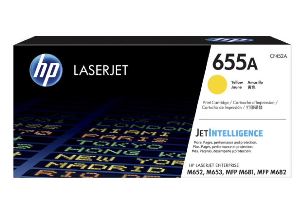 HP Toner Cartridge - 655A - Yellow