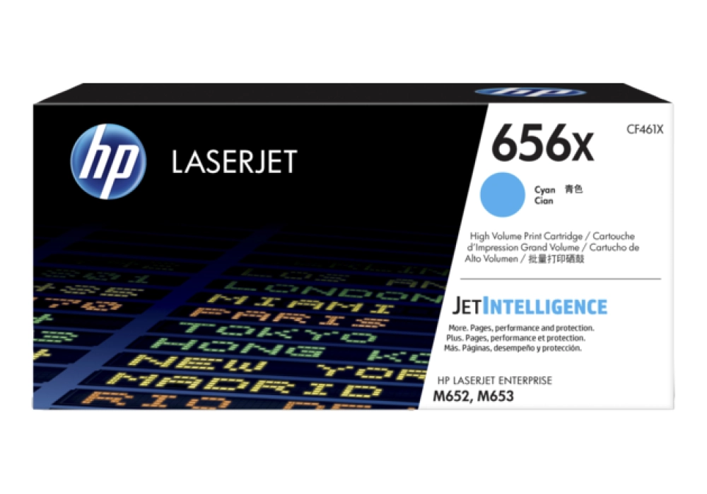 HP Toner Cartridge - 656X - Cyan