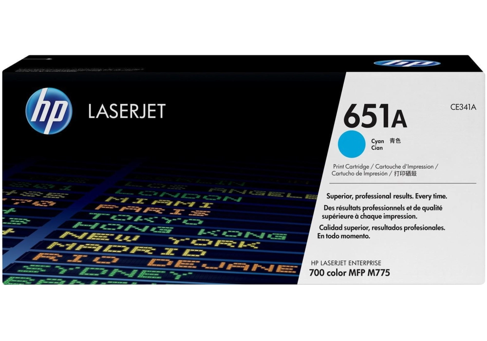 HP Toner Nr. 651A (CE341A) Cyan