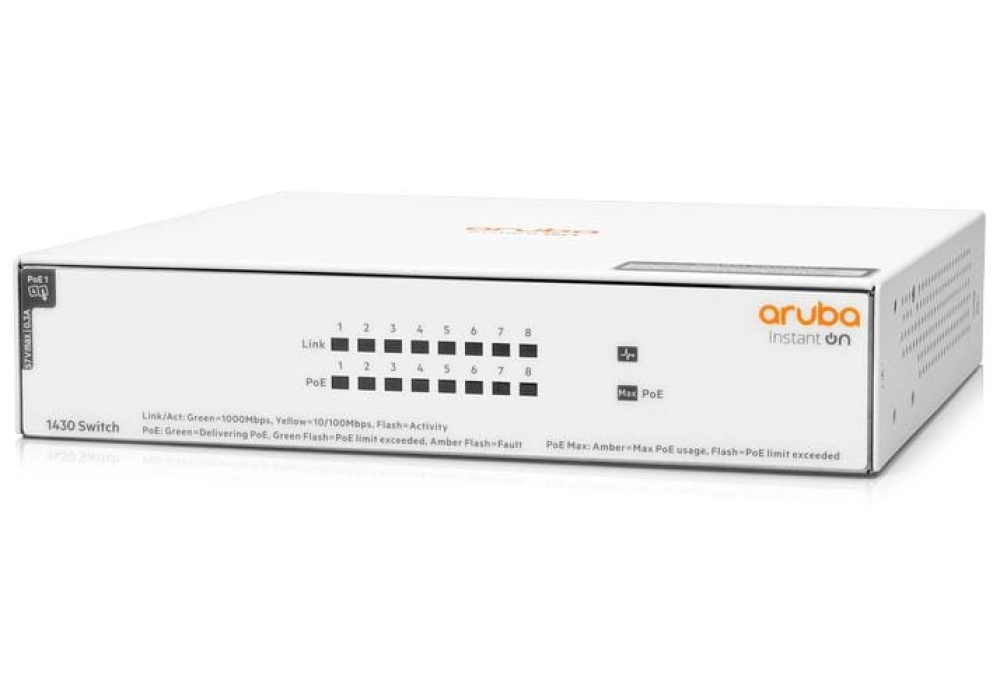 HPE Aruba Instant On 1430-8G-PoE+ 64W