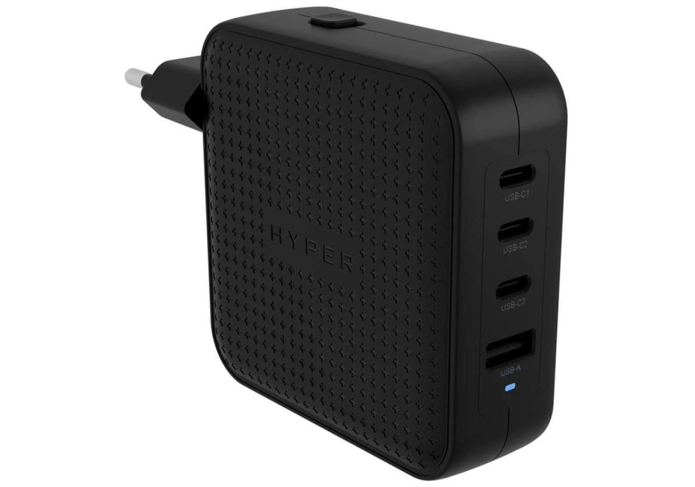 HYPER Chargeur mural USB HyperJuice USB-C GaN 100 W Noir