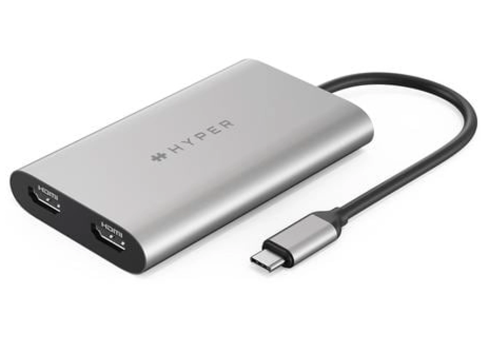 HYPER Dual 4K USB type C - HDMI