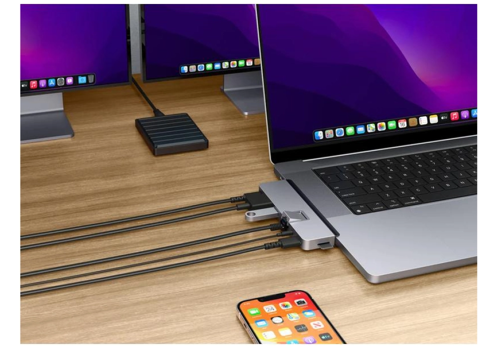 HYPER Hyperdrive DUO PRO Hub 7-en-2 USB-C