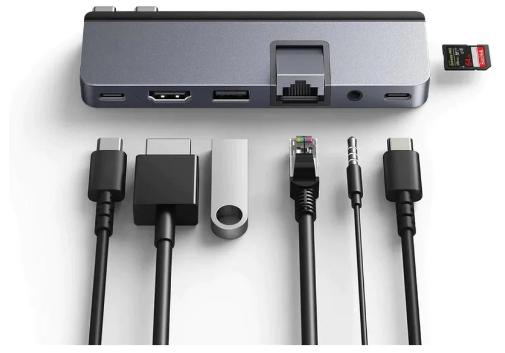 HYPER Hyperdrive DUO PRO Hub 7-en-2 USB-C