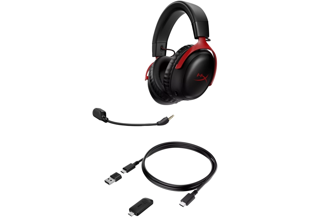 HyperX Cloud III Wireless Rouge/Noir