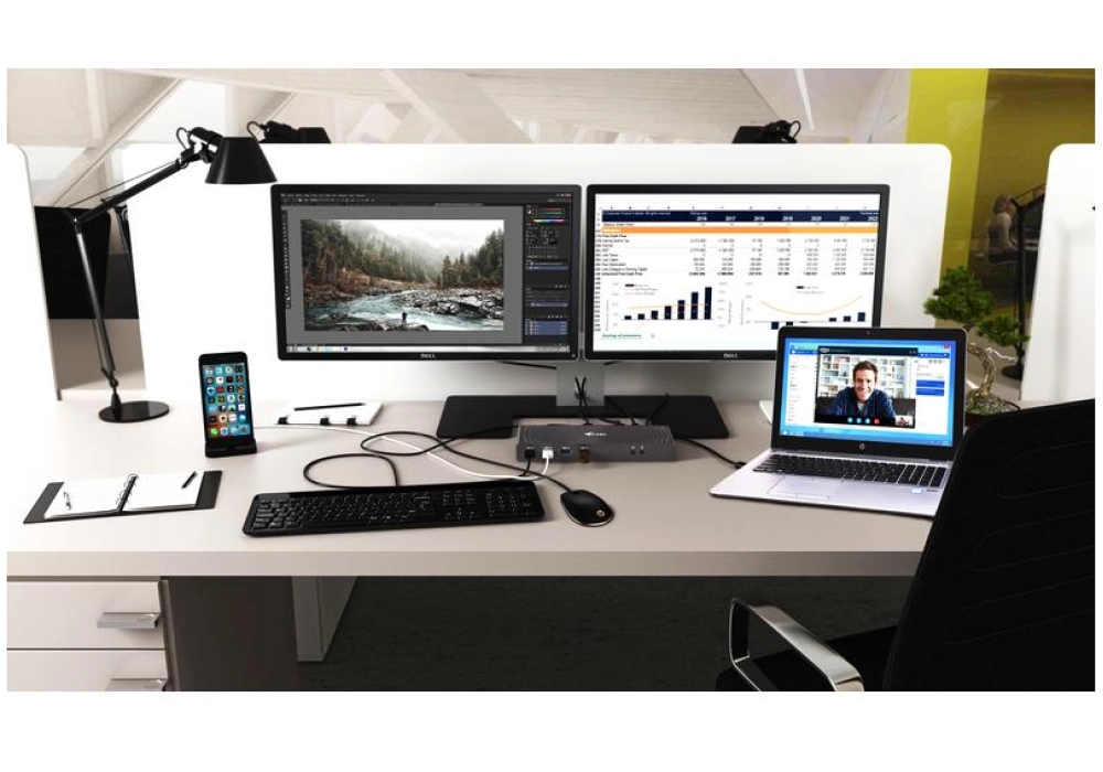 i-tec Station d'accueil USB-A/Thunderbolt 3 Dual Display