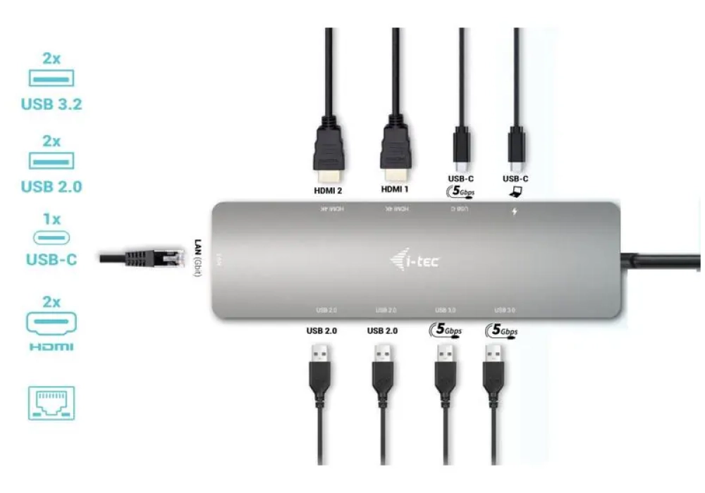 i-tec Station d'accueil USB-C 4K Metal Nano Dock HDMI