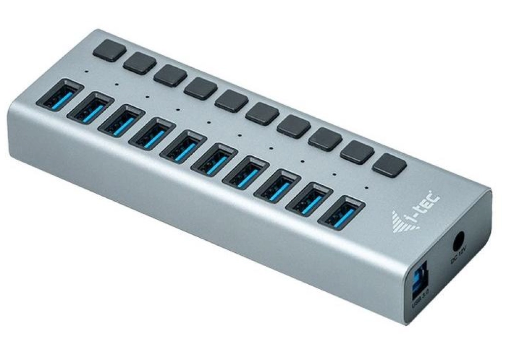 i-tec USB Charging Hub + Switch - 10 ports