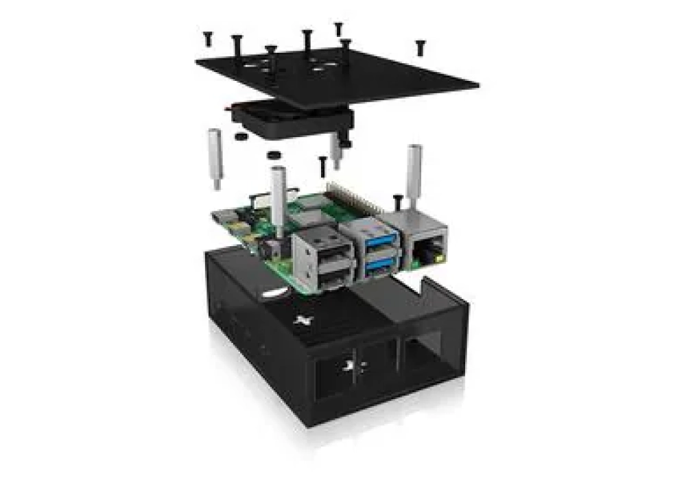 ICY BOX Boîtier IB-RP108 Raspberry Pi 4 