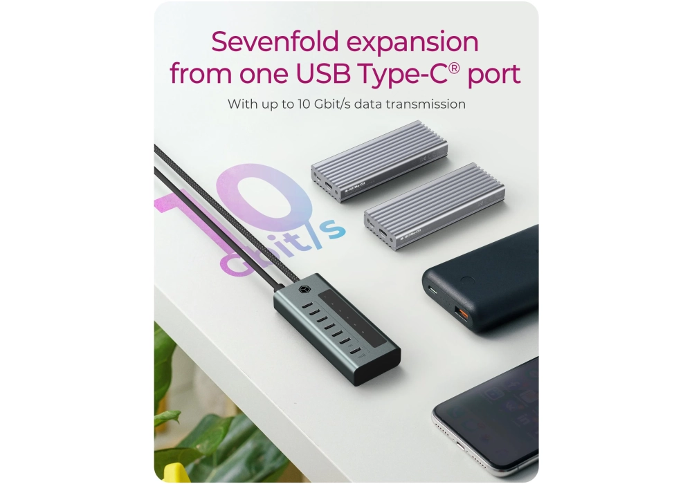 ICY BOX Hub USB-C 7-Ports IB-HUB1457-C31