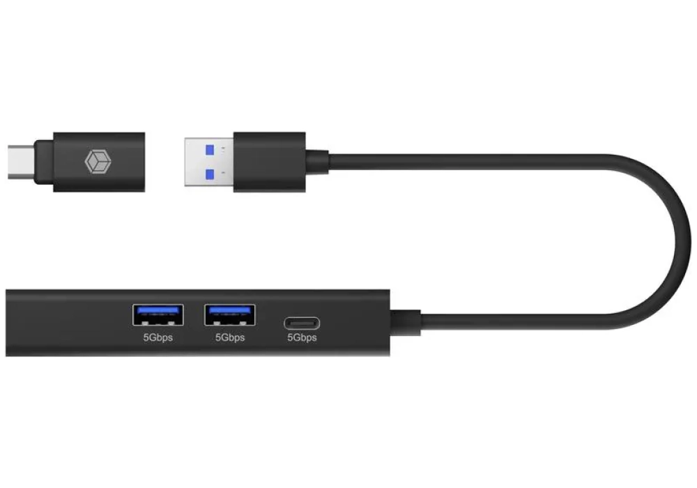 ICY BOX Hub USB IB-HUB1439-LAN