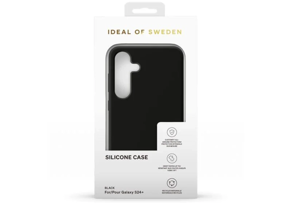 Ideal of Sweden Coque arrière Silicone Galaxy S24+ Noir