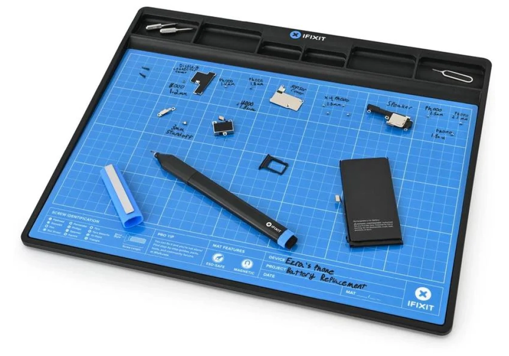 iFixit FixMat Tapis de travail multifonctionnel magnétique & ESD