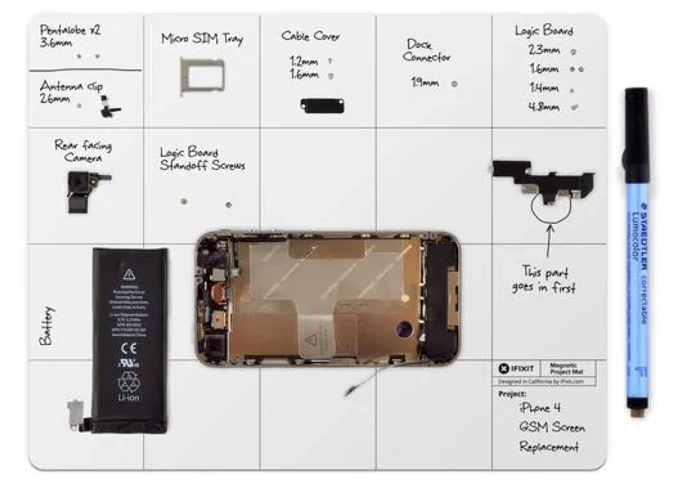 iFixit Tapis magnétique Magnetic Project Mat