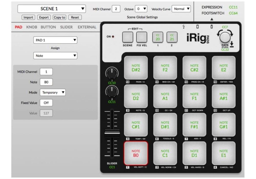 IK Multimedia Contrôleur iRig Pads