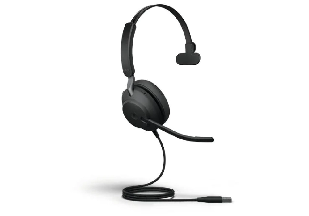 Jabra Casque Evolve2 40 SE Mono MS Noir, USB-A