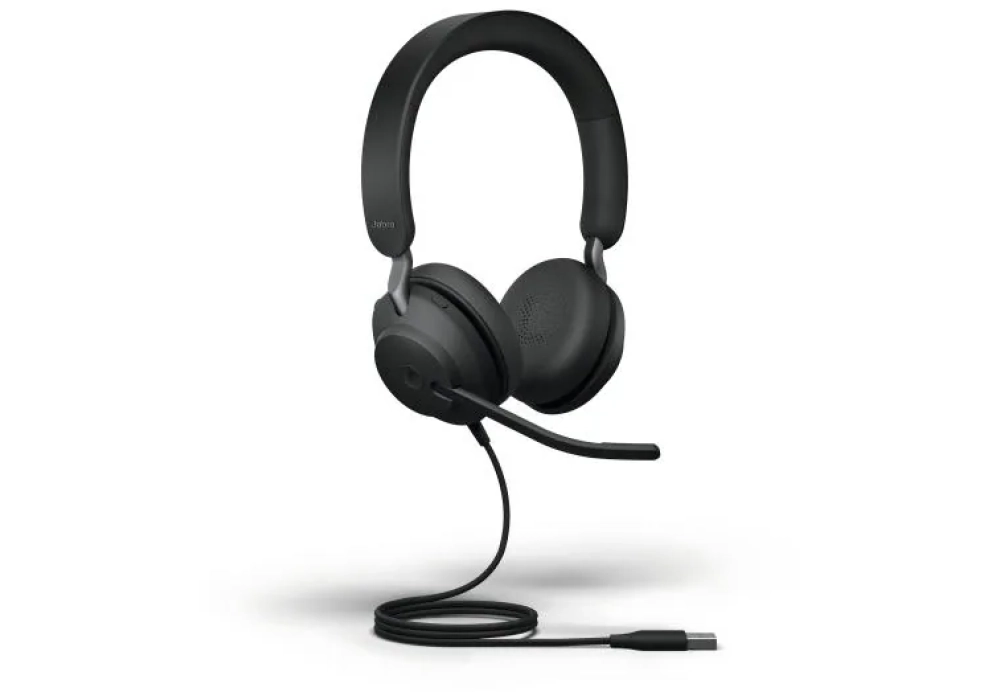 Jabra Evolve2 40 SE Duo MS Noir, USB-A