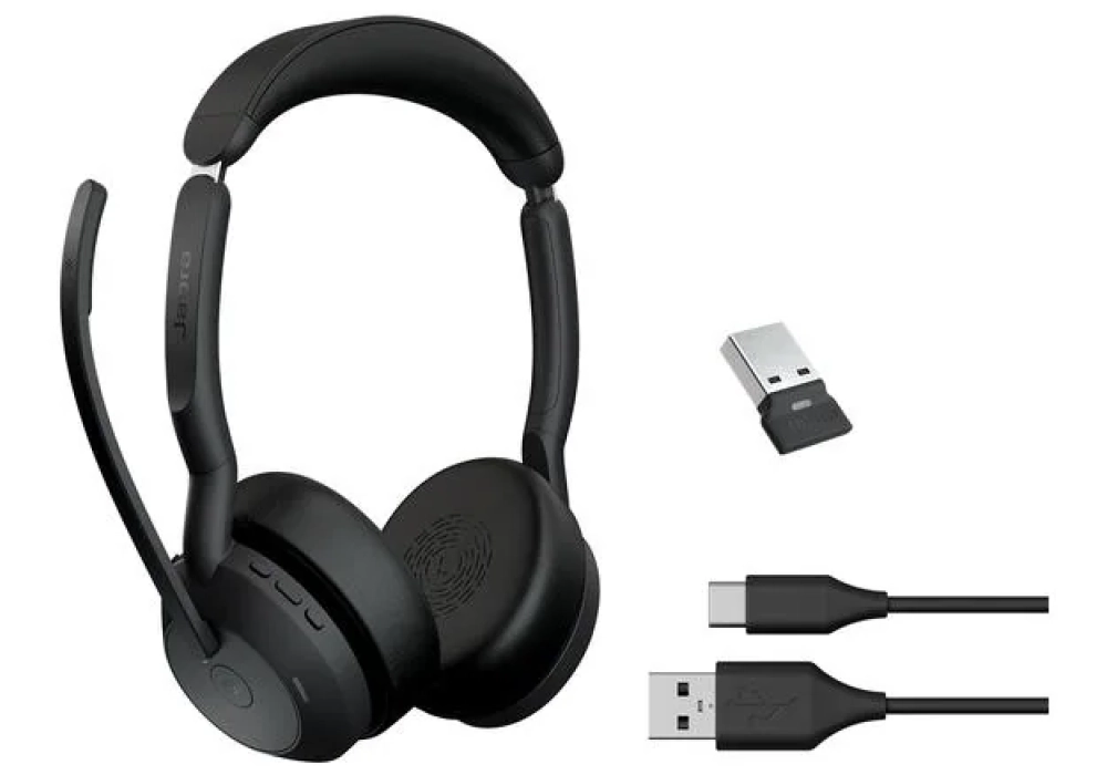 Jabra Evolve2 55 Duo MS, USB-A