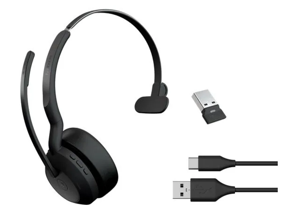 Jabra Evolve2 55 Mono MS, USB-A