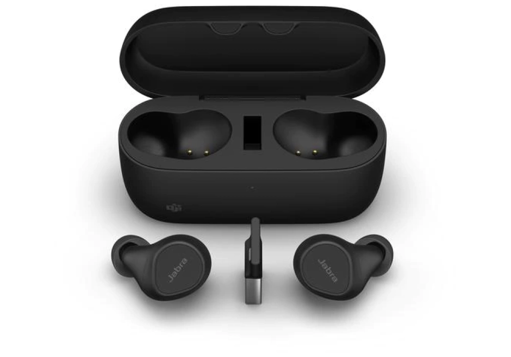 Jabra Evolve2 Buds MS + pad de chargement, USB-A