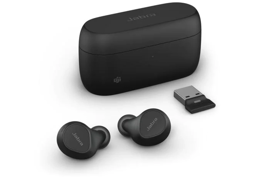 Jabra Evolve2 Buds MS + pad de chargement, USB-A