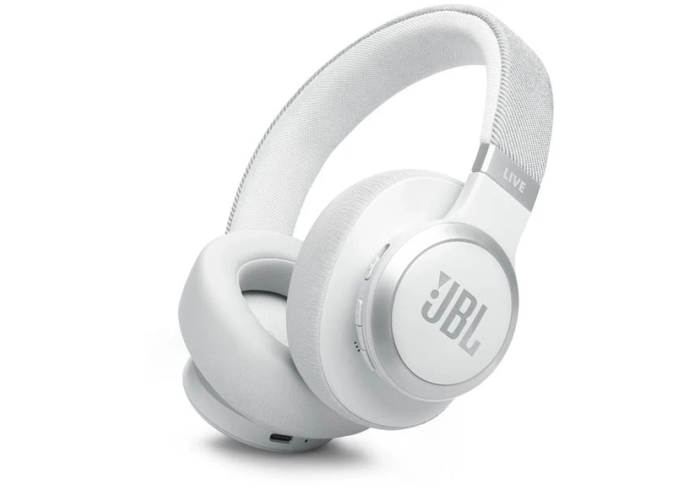 JBL Casques extra-auriculaires Wireless Live 770NC Blanc