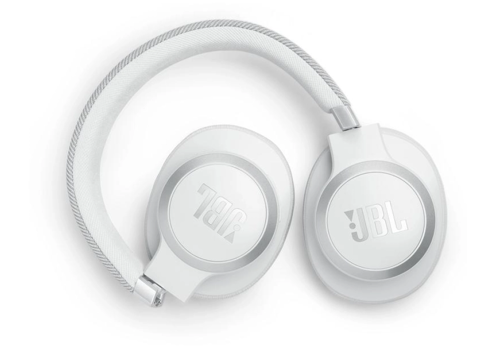 JBL Casques extra-auriculaires Wireless Live 770NC Blanc