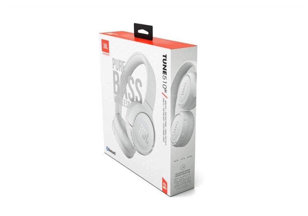 JBL Casques extra-auriculaires Wireless TUNE 510 BT Blanc