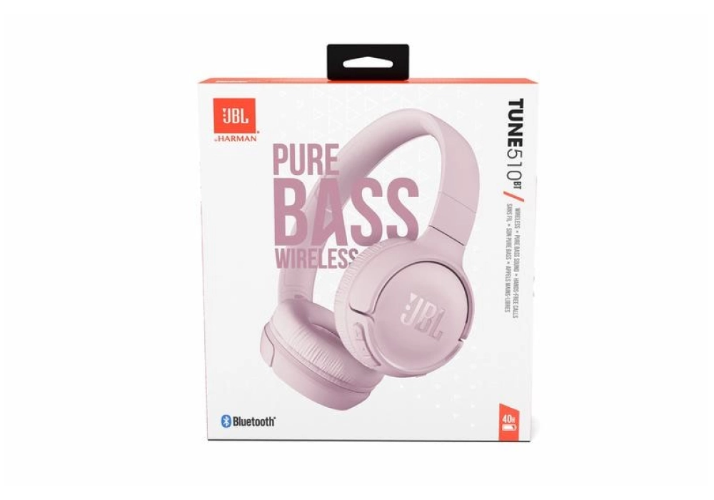 JBL Casques extra-auriculaires Wireless TUNE 510 BT Rose