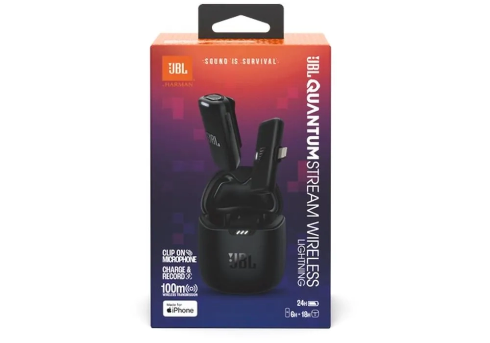 JBL Microphone Quantum Stream Wireless - Lightning