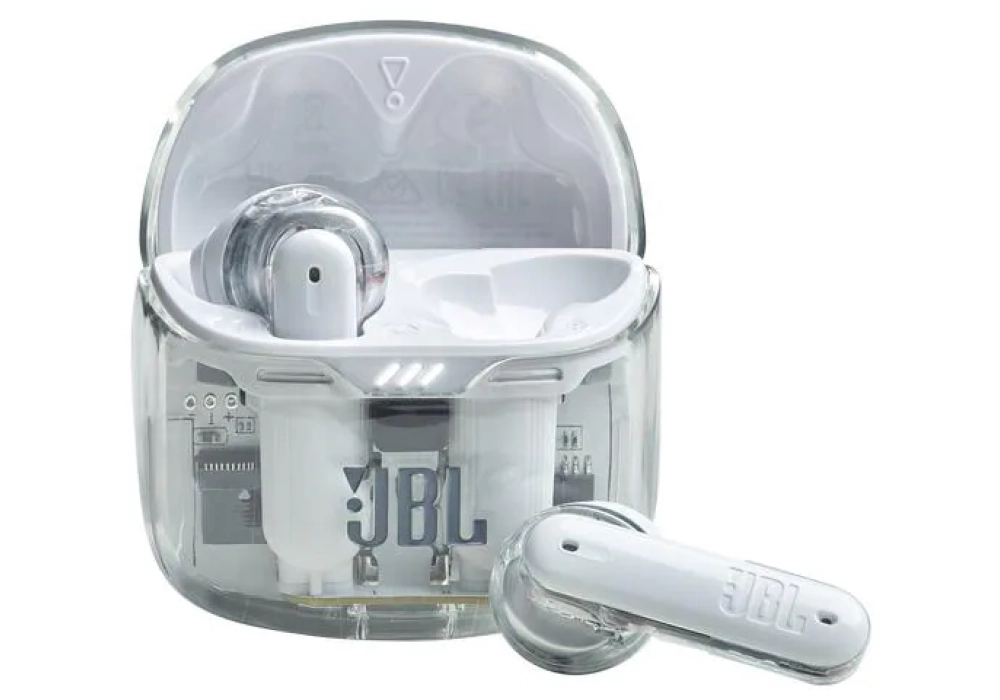 JBL Tune Flex Ghost Edition Blanc