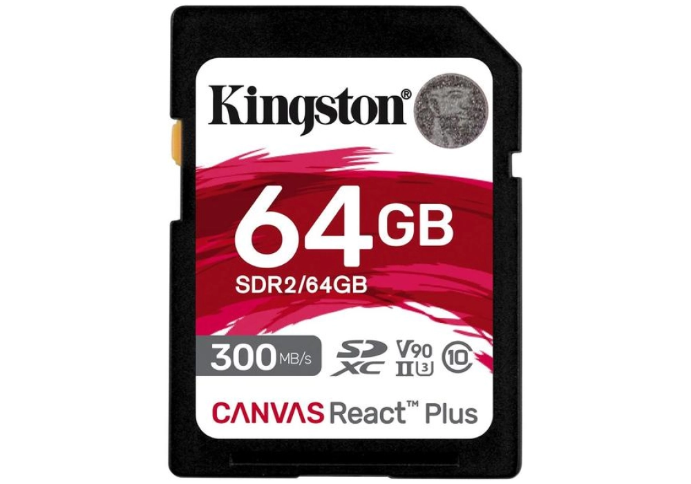 Kingston Canvas React Plus SDHC - 64 GB