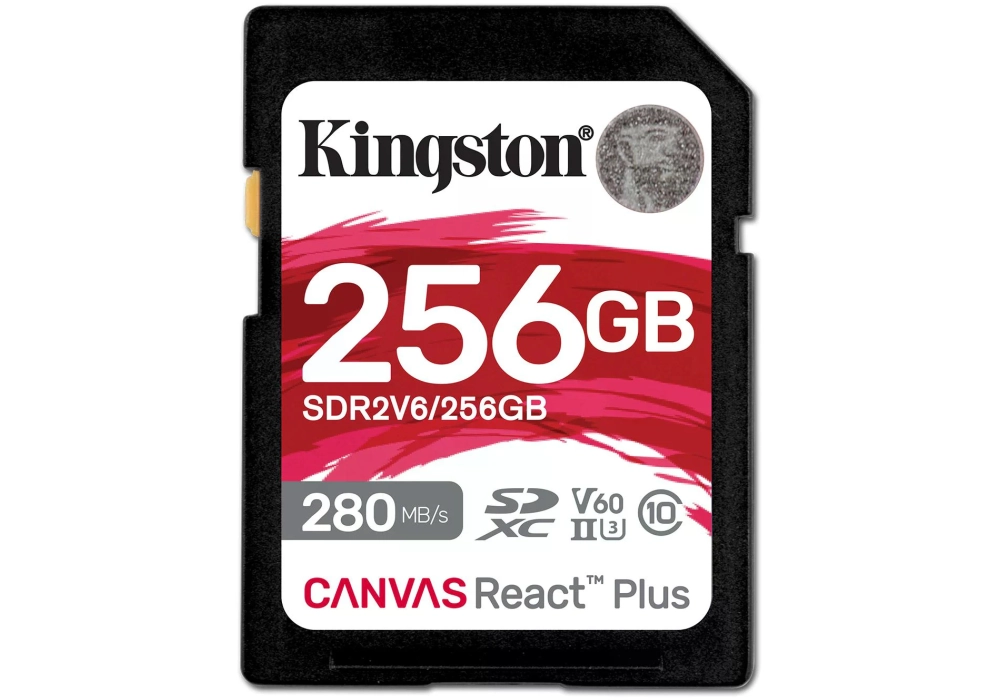 Kingston Carte SDXC Canvas React Plus V60 256 GB