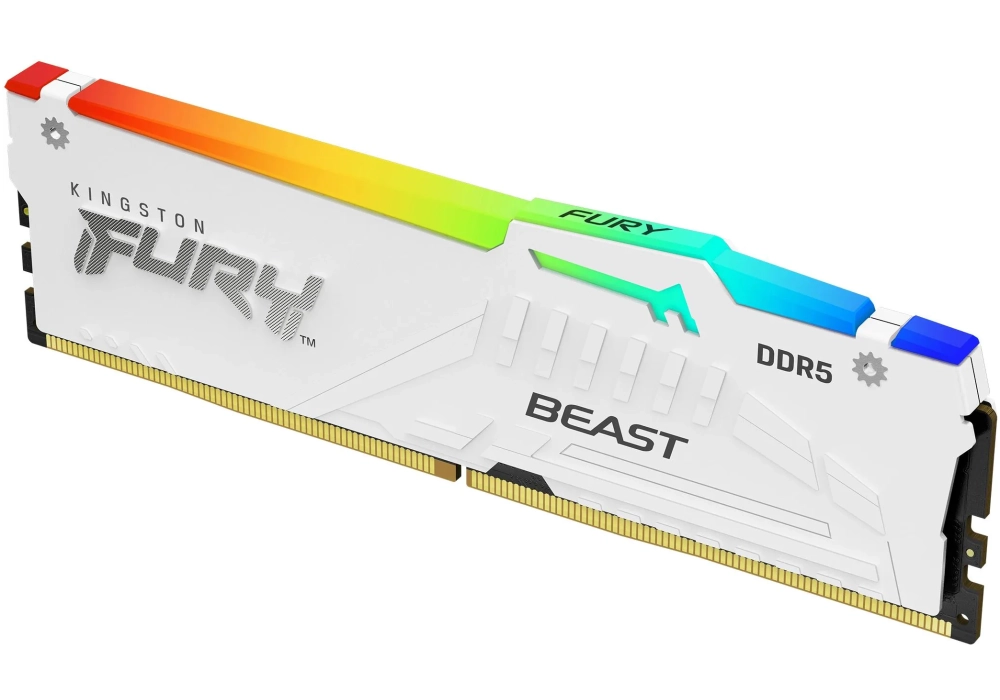 Kingston FURY Beast DDR5-RAM Blanc RGB 6000 MHz 1x 16 GB