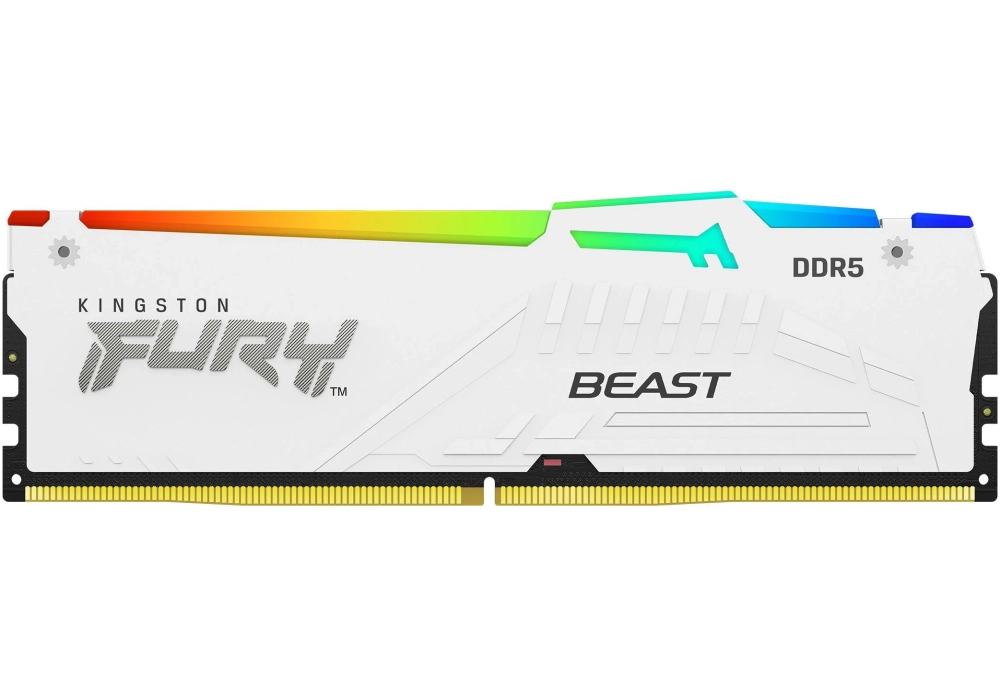 Kingston FURY Beast DDR5-RAM Blanc RGB 6000 MHz 1x 16 GB