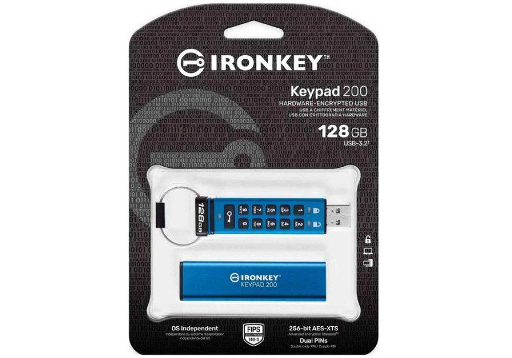 Kingston IronKey Keypad 200 - 128 GB