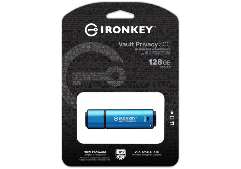 Kingston IronKey Vault Privacy 50C - 128 GB