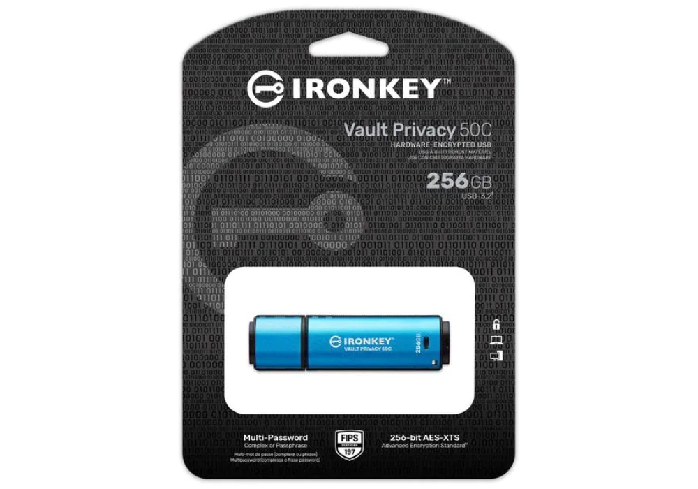 Kingston IronKey Vault Privacy 50C - 256 GB