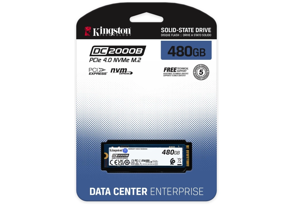 Kingston SSD DC2000B M.2 2280 NVMe 480 GB