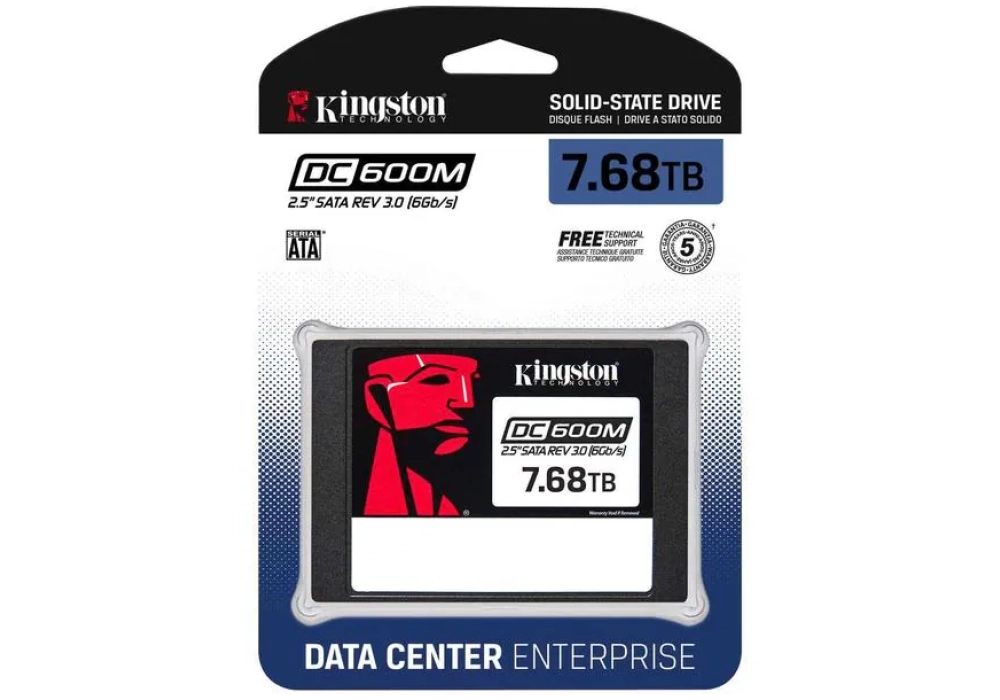 Kingston SSD DC600M 2.5" SATA 7680 GB