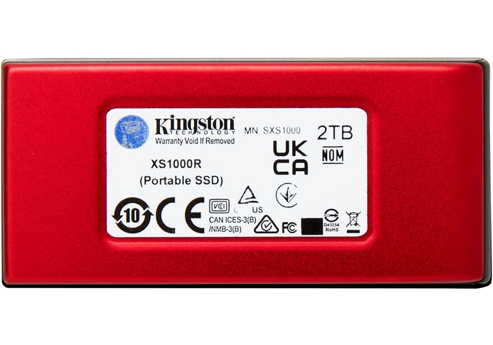 Kingston SSD externe XS1000 2000 GB Rouge