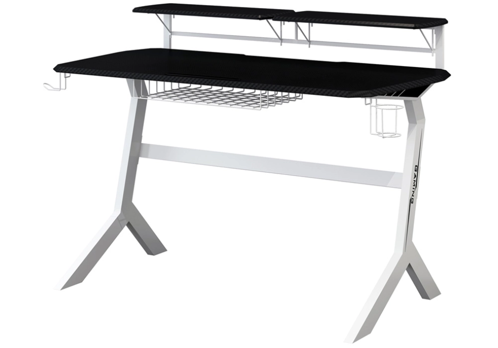 LC-Power Gaming Desk - White/Black