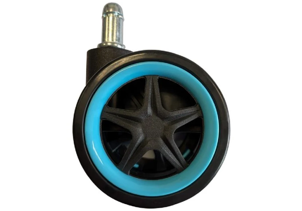 LC-Power Roulettes LC-CASTERS-DRIFT Set de 5 pièces bleu clair